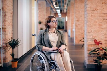 Photo by Marcus Aurelius: https://www.pexels.com/photo/photo-of-woman-sitting-on-wheelchair-while-looking-away-4064340/