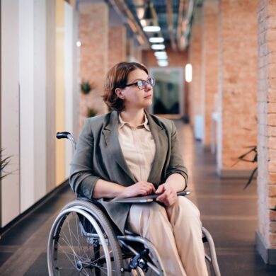 Photo by Marcus Aurelius: https://www.pexels.com/photo/photo-of-woman-sitting-on-wheelchair-while-looking-away-4064340/