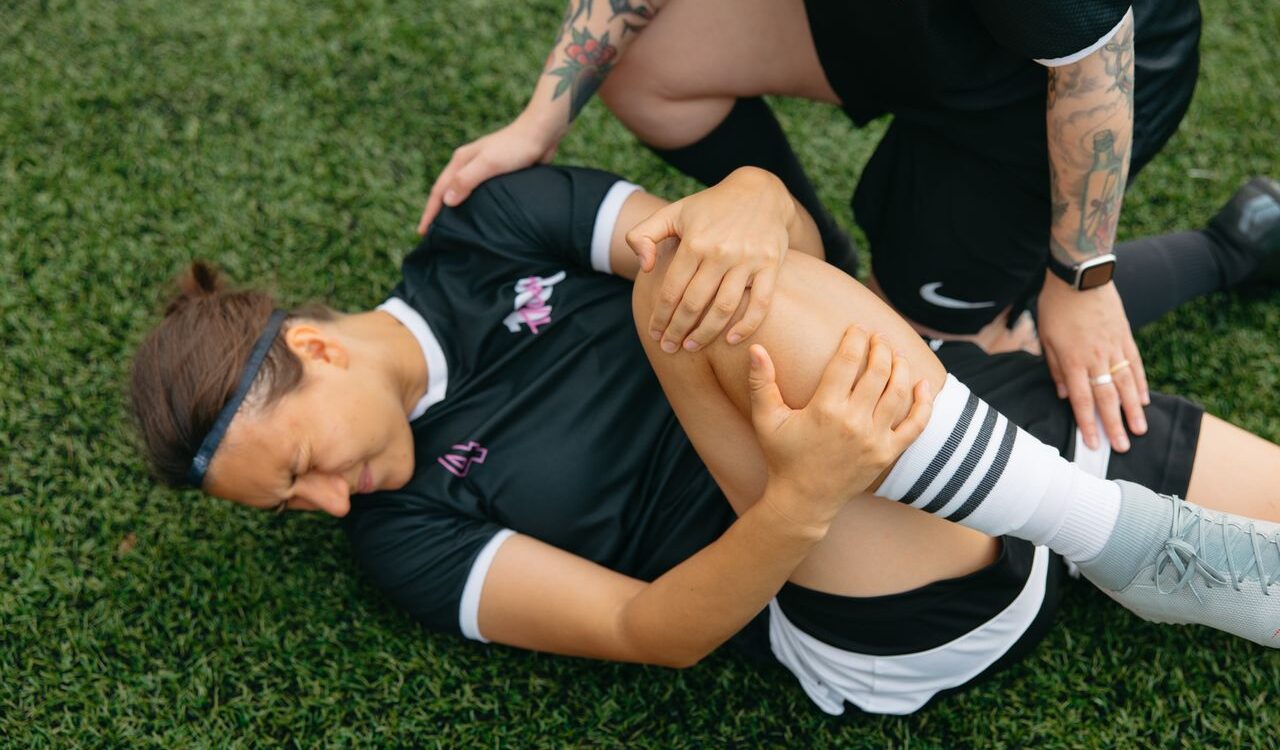 Photo by Anastasia Shuraeva: https://www.pexels.com/photo/injured-woman-lying-on-grass-field-9519544/