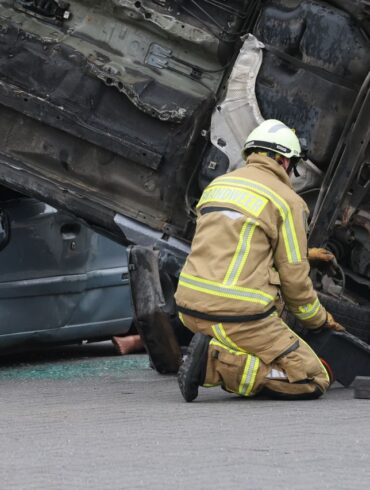 Photo by Ann H: https://www.pexels.com/photo/firefighter-rescuing-from-overturned-vehicle-accident-scene-32437427/