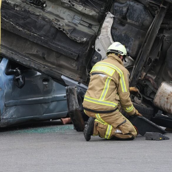 Photo by Ann H: https://www.pexels.com/photo/firefighter-rescuing-from-overturned-vehicle-accident-scene-32437427/