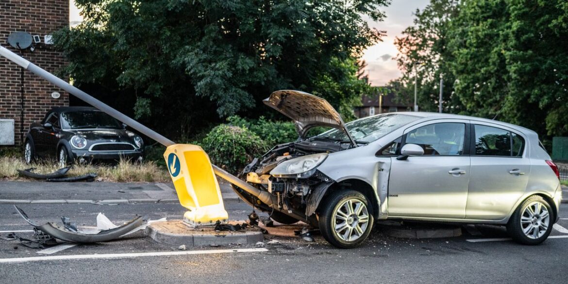 Photo by Boost Media-Marketing: https://www.pexels.com/photo/crashed-car-into-lamp-post-on-london-street-38339706/